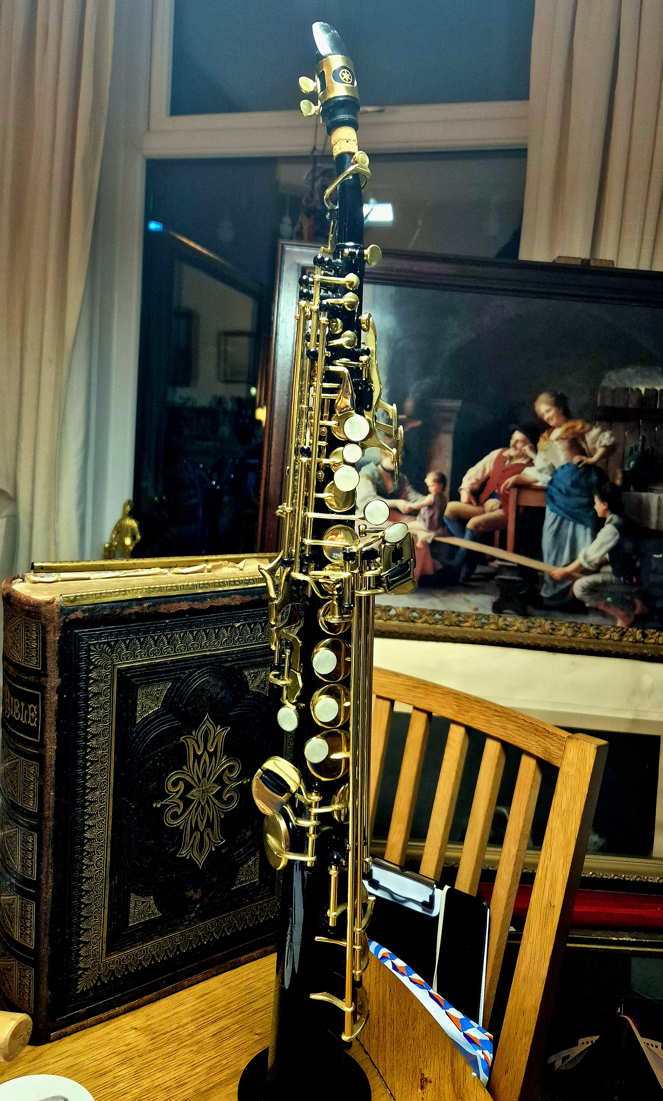 Yamaha / MJB instruments: Claranet with mother of Perl inlay