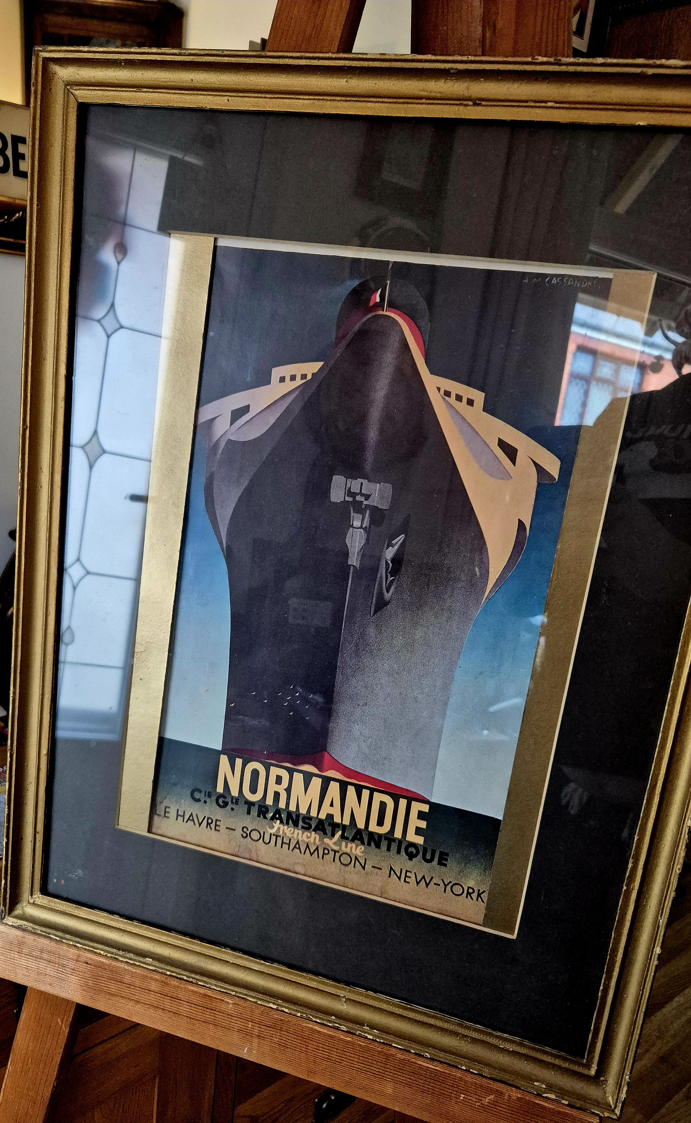 Original advertising posted from Normandie Cruise ships fram