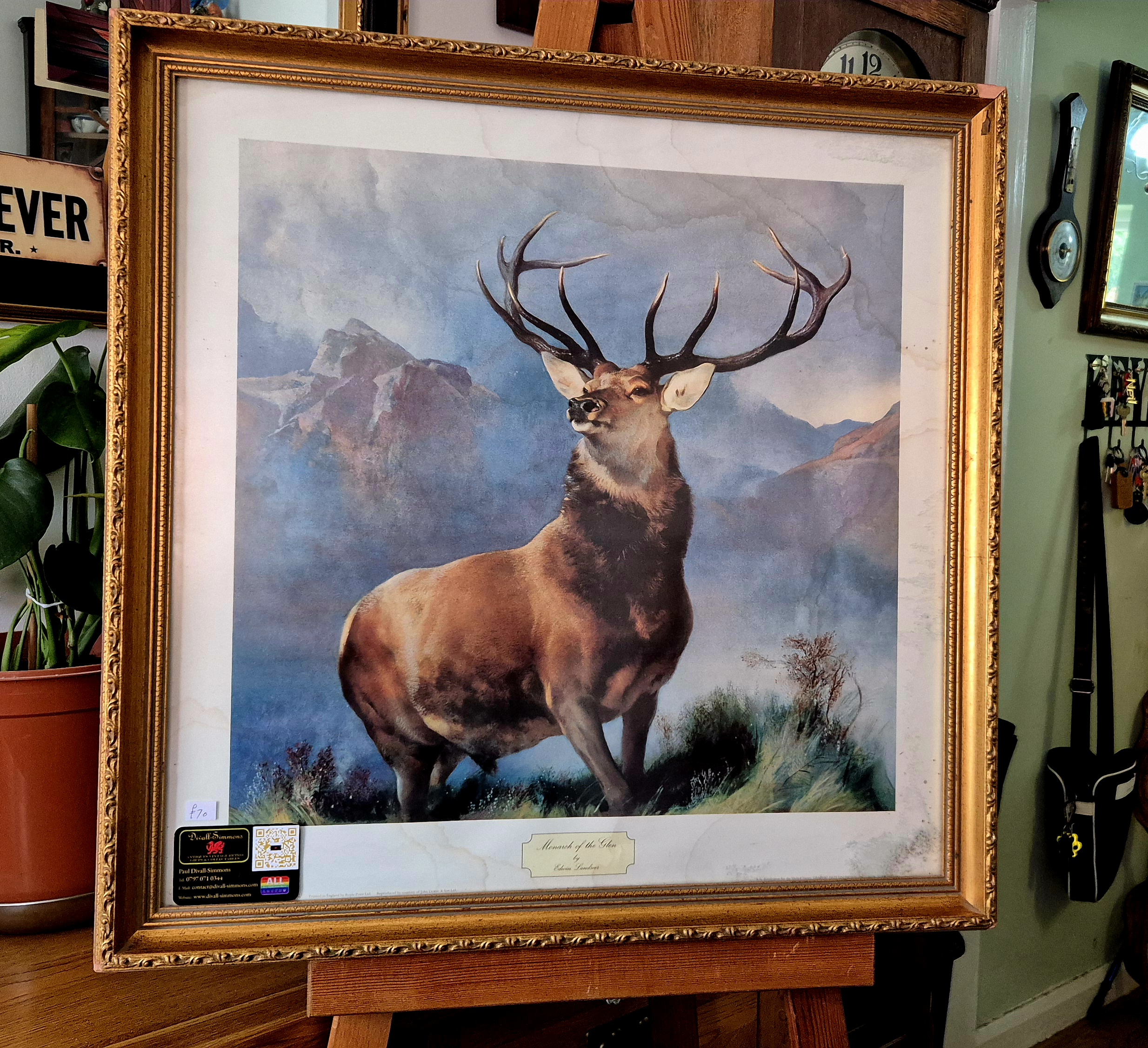 A beautifully framed and glazed print of the famous, Monarch