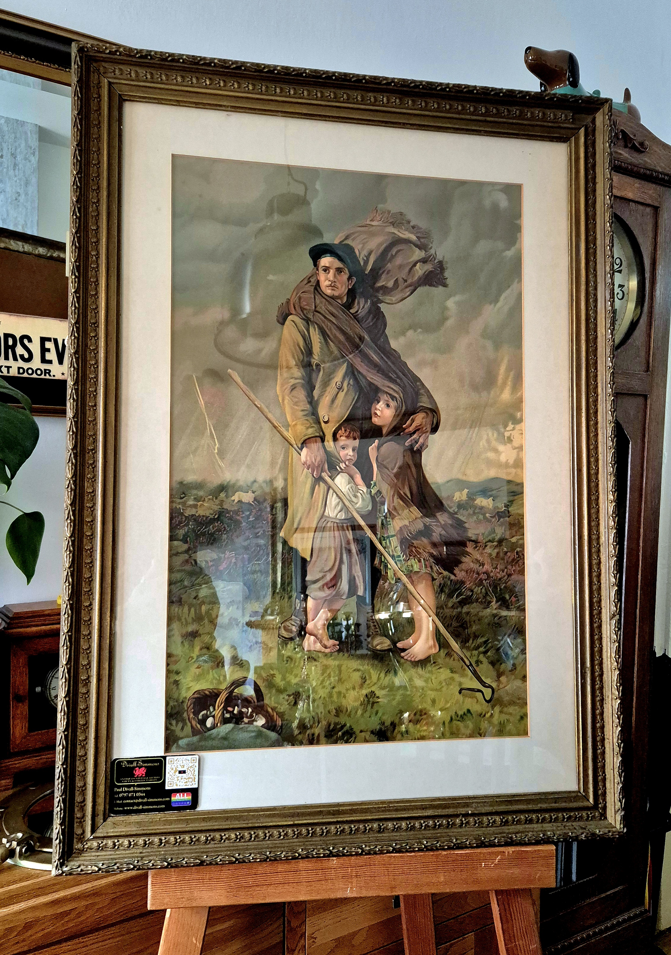 A very evocative late-Victorian/Edwardian style print, depic